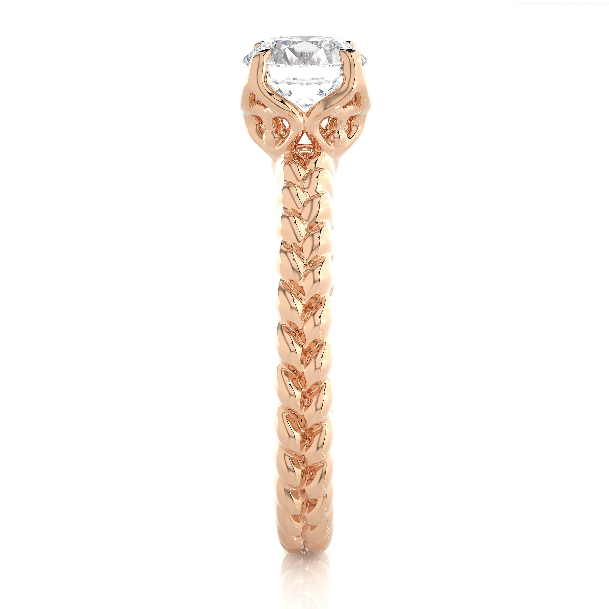 0.98 Carat G Color VS1 Clarity Diamond Studded Natural Diamond Ring.